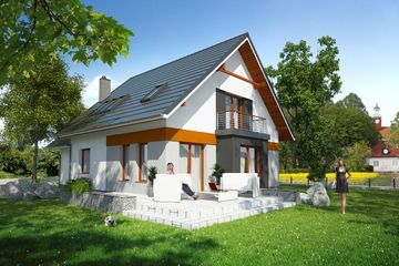  Projekt domu Directus I G1 (SLS1013) - projekt domu parterowego z poddaszem - Zdjęcie 2