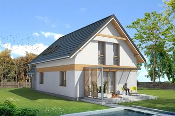  Projekt domu Familiaris I G1 (SLS1016) - projekt domu parterowego z poddaszem - Zdjęcie 2