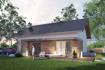  Projekt domu Humilis I (SLS1021) - projekt domu parterowego - Zdjęcie 2