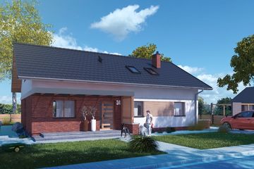  Projekt domu Rectus I (SLS1027) - projekt domu parterowego - Zdjęcie 1