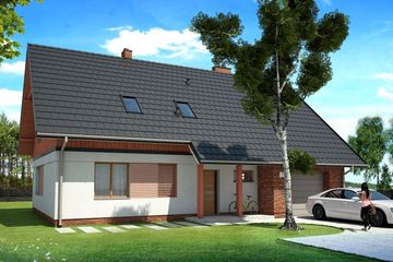  Projekt domu Vilis III G1 (SLS1029) - projekt domu parterowego z poddaszem - Zdjęcie 1