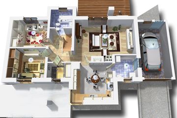  Projekt domu Kasjopea z garażem 1-st. [A] (WRF1442) - projekt domu parterowego z poddaszem - Zdjęcie 3