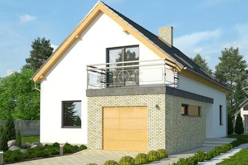  Projekt domu Master (WRN1325) - projekt domu parterowego z poddaszem - Zdjęcie 1