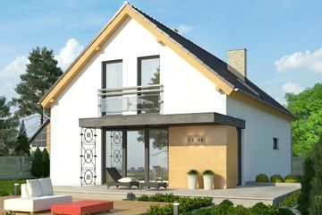  Projekt domu Master (WRN1325) - projekt domu parterowego z poddaszem - Zdjęcie 2