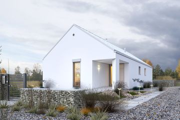  Projekt domu Ekonomiczny 1 (WAW1071) - projekt domu parterowego - Zdjęcie 2