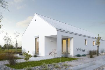  Projekt domu Ekonomiczny 2 (WAW1072) - projekt domu parterowego - Zdjęcie 2