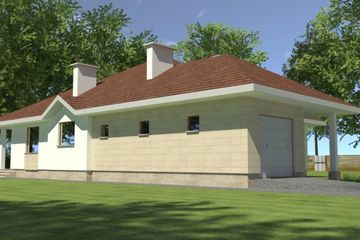  Projekt domu DJ 010 (WAM1010) - projekt domu parterowego - Zdjęcie 3