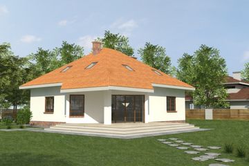  Projekt domu DJ 015 (WAM1013) - projekt domu parterowego z poddaszem - Zdjęcie 6