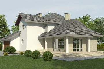  Projekt domu DJ 043A (WAM1028) - projekt domu parterowego z poddaszem - Zdjęcie 4