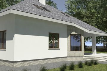  Projekt domu DJ 077 (WAM1042) - projekt domu parterowego z poddaszem - Zdjęcie 3