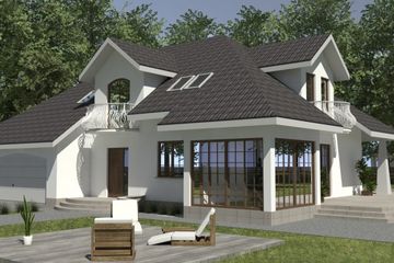  Projekt domu DJ 151 (WAM1059) - projekt domu parterowego z poddaszem - Zdjęcie 3