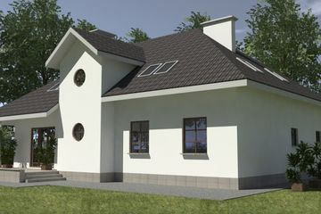  Projekt domu DJ 152A (WAM1060) - projekt domu parterowego z poddaszem - Zdjęcie 6