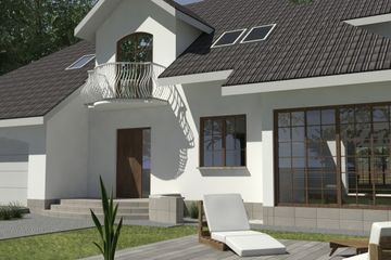  Projekt domu DJ 152A (WAM1060) - projekt domu parterowego z poddaszem - Zdjęcie 7