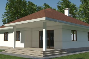  Projekt domu DJ 174a (WAM1124) - projekt domu parterowego - Zdjęcie 4