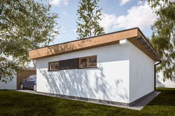  Projekt garażu G306 - Budynek garażowy (PRA1330) - projekt garażu parterowego - Zdjęcie 2