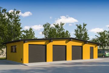  Projekt garażu G304 - Budynek garażowy (PRA1335) - projekt garażu parterowego - Zdjęcie 1