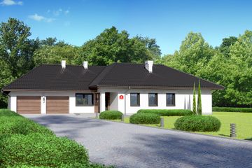  Projekt domu przy Parkowej 2 (KRK1423) - projekt domu parterowego - Zdjęcie 1