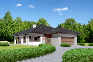  Projekt domu przy Pastelowej 4 (KRK1424) - projekt domu parterowego - Zdjęcie 1