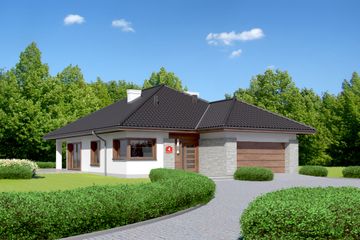  Projekt domu przy Pastelowej 4 bis (KRK1425) - projekt domu parterowego - Zdjęcie 1