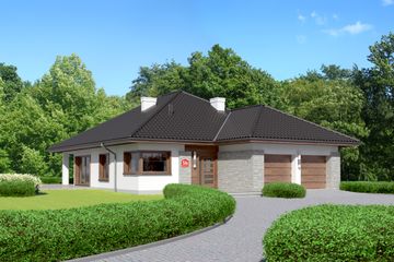  Projekt domu przy Pastelowej 5 bis (KRK1427) - projekt domu parterowego - Zdjęcie 1