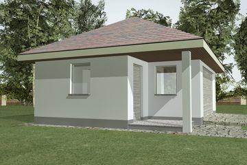  Projekt garażu G 3.6 (WAM1081) - projekt garażu parterowego - Zdjęcie 3