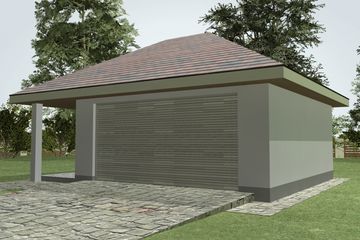  Projekt garażu G 3.6 (WAM1081) - projekt garażu parterowego - Zdjęcie 4