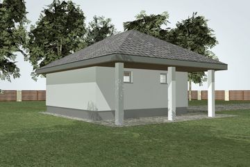  Projekt garażu G 3.1 (WAM1075) - projekt garażu parterowego - Zdjęcie 3