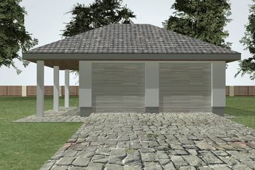  Projekt garażu G 3.1 (WAM1075) - projekt garażu parterowego - Zdjęcie 4