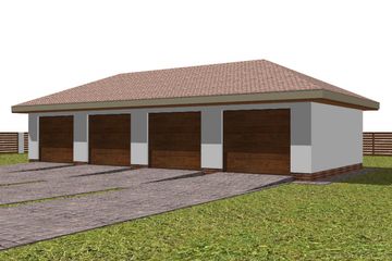  Projekt garażu G12 (WAM1163) - projekt garażu parterowego - Zdjęcie 4