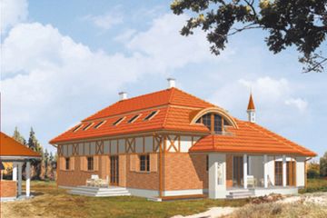  Projekt domu Arka (KSA1334) - projekt domu parterowego z poddaszem - Zdjęcie 4