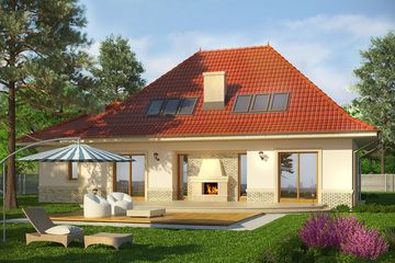  Projekt domu Amaretto 2 (WRN1326) - projekt domu parterowego z poddaszem - Zdjęcie 2