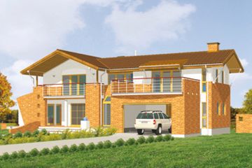  Projekt domu Magnat (KSA1035) - projekt domu z pełnym piętrem - Zdjęcie 3