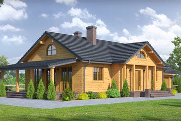  Projekt domu Chmielów dwsgt (KRP1931) - projekt domu parterowego - Zdjęcie 1