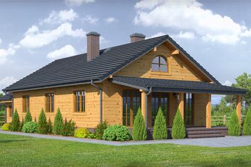  Projekt domu Chmielów dwsgt (KRP1931) - projekt domu parterowego - Zdjęcie 2
