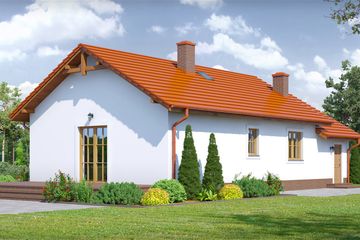  Projekt domu Miłków duży g (KRP1933) - projekt domu parterowego - Zdjęcie 2