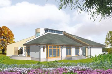  Projekt domu Zawilec (KSA1342) - projekt domu parterowego z poddaszem - Zdjęcie 4