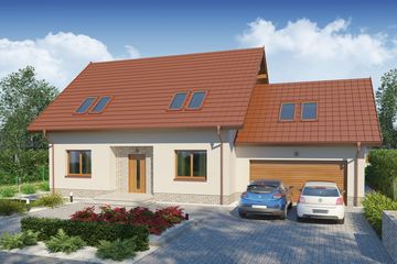  Projekt domu Wergiliusz 2 PS (WRW1272) - projekt domu parterowego z poddaszem - Zdjęcie 1