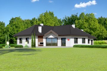  Projekt domu przy Parkowej 3 (KRK1429) - projekt domu parterowego - Zdjęcie 3