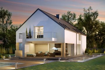  Projekt domu HomeKoncept 35 (KRX1039) - projekt domu parterowego z poddaszem - Zdjęcie 2