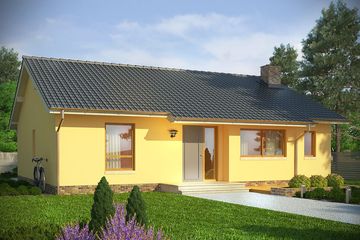  Projekt domu Cypr (WRN1330) - projekt domu parterowego - Zdjęcie 1