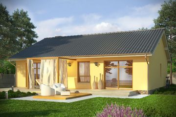  Projekt domu Cypr (WRN1330) - projekt domu parterowego - Zdjęcie 2