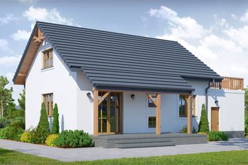  Projekt domu Miłków agt (KRP1942) - projekt domu parterowego z poddaszem - Zdjęcie 2