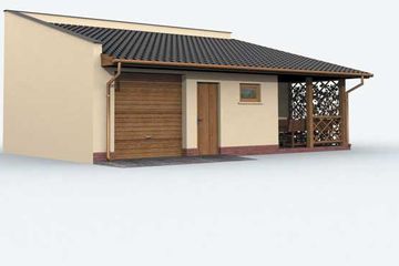  Projekt garażu G138 (SLN1235) - projekt garażu parterowego - Zdjęcie 4