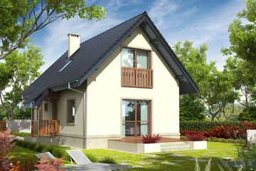  Projekt domu Martusia (WRC1023) - projekt domu parterowego z poddaszem - Zdjęcie 3