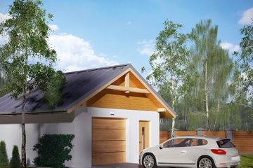  Projekt garażu G7 (BSA1197) - projekt garażu parterowego - Zdjęcie 2