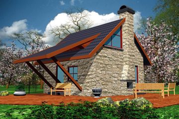  Projekt budynku gospodarczego BR 086 (KRG1199) - projekt budynku parterowego - Zdjęcie 1