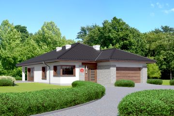  Projekt domu przy Pastelowej 6 (KRK1432) - projekt domu parterowego - Zdjęcie 1