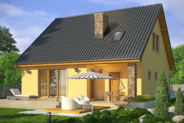  Projekt domu Absolwent 2 (WRN1340) - projekt domu parterowego z poddaszem - Zdjęcie 3