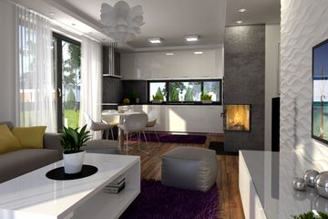  Projekt domu Eco 1 bez garażu [B] (WRF1437) - projekt domu parterowego z poddaszem - Zdjęcie 5