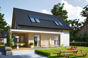  Projekt domu Lila economic (WRC2642) - projekt domu parterowego z poddaszem - Zdjęcie 4